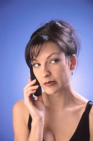 woman on cell phone
